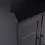 Armoire haute polyvalente avec courbes gracieuses et tablettes réglables pour le rangement-1594768634