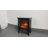 17" Freestanding Electric Fireplace Heater With Realistic 3D Flames, Portable Stove For Indoor Home Use