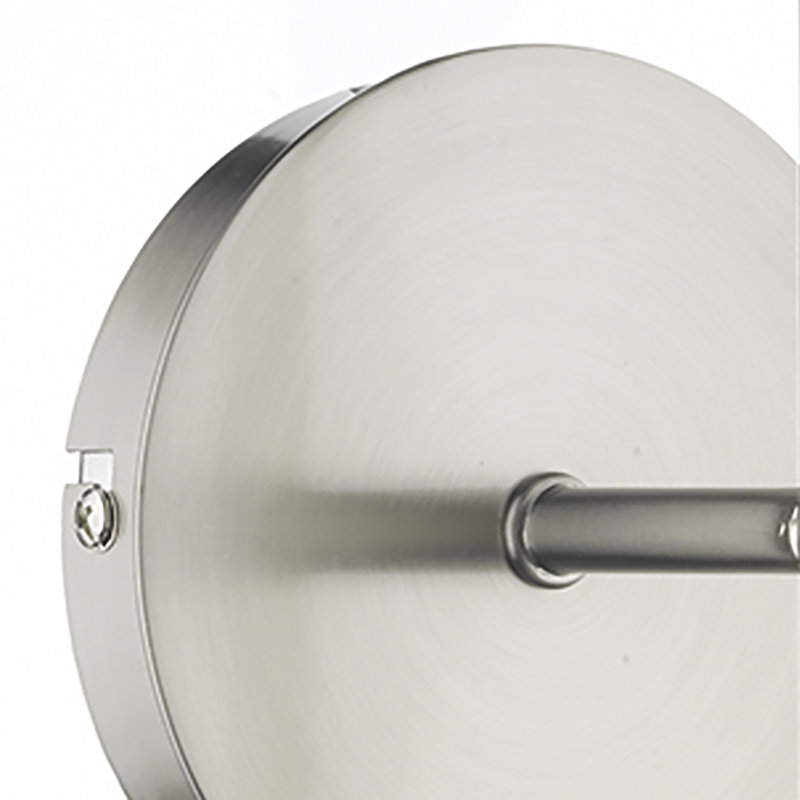 Paramus Armed Sconce, Satined chrome