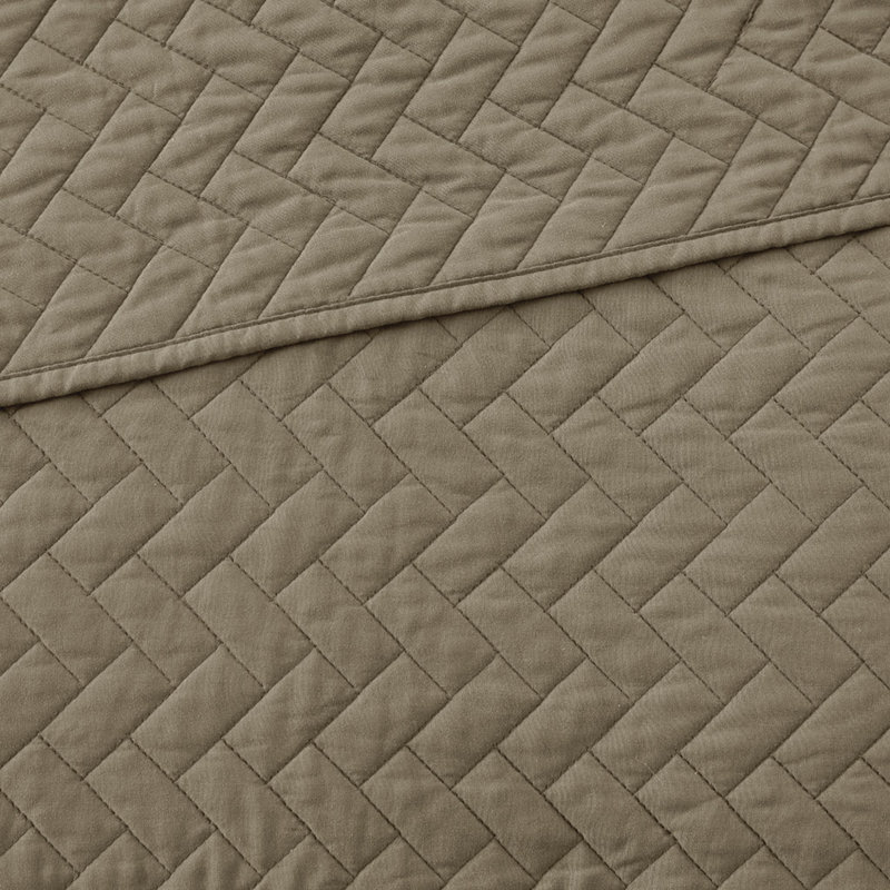 Oversized Queen Bedding Sets, Cotton Fill Herringbone For Modern Home
