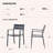 Outdoor Patio Stackable Metal Dining Chairs -1470684367
