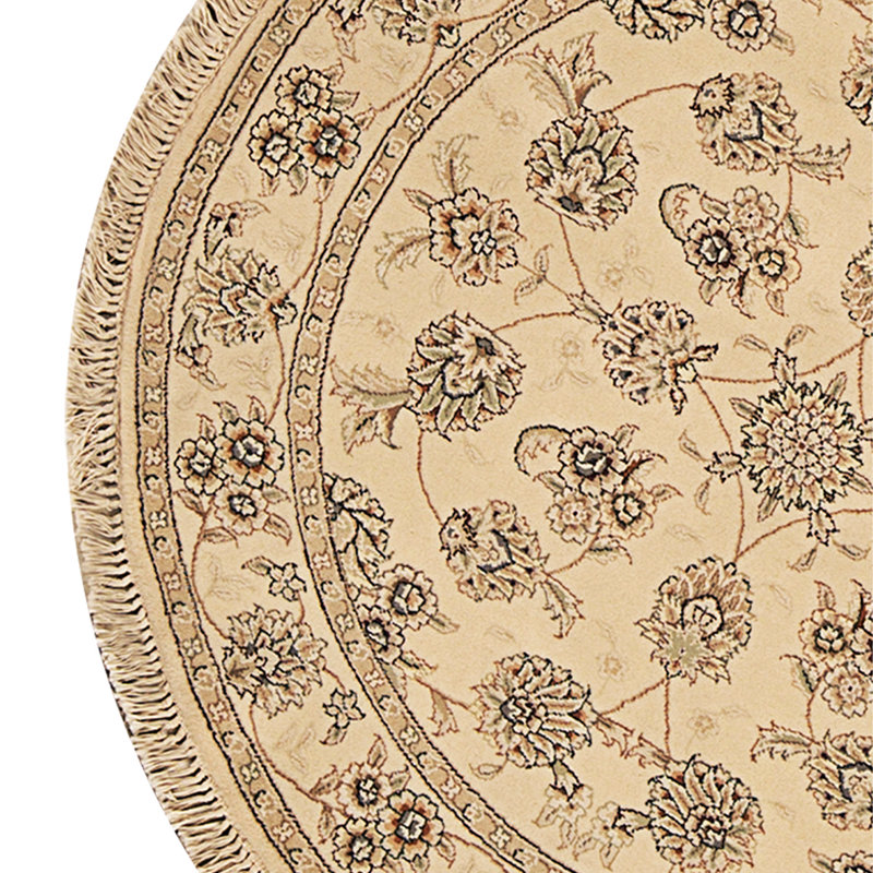 Hand Knotted Area Rug in Ivory
