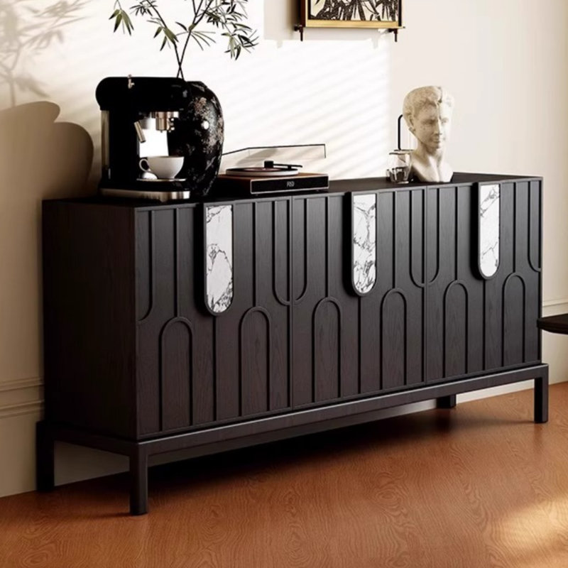 Buffet moderne, rétro et simple, Noir