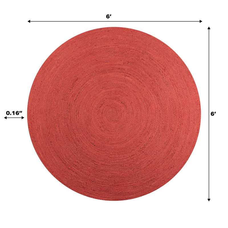 Tapis rond en jute Keddy, Rond 6 pi