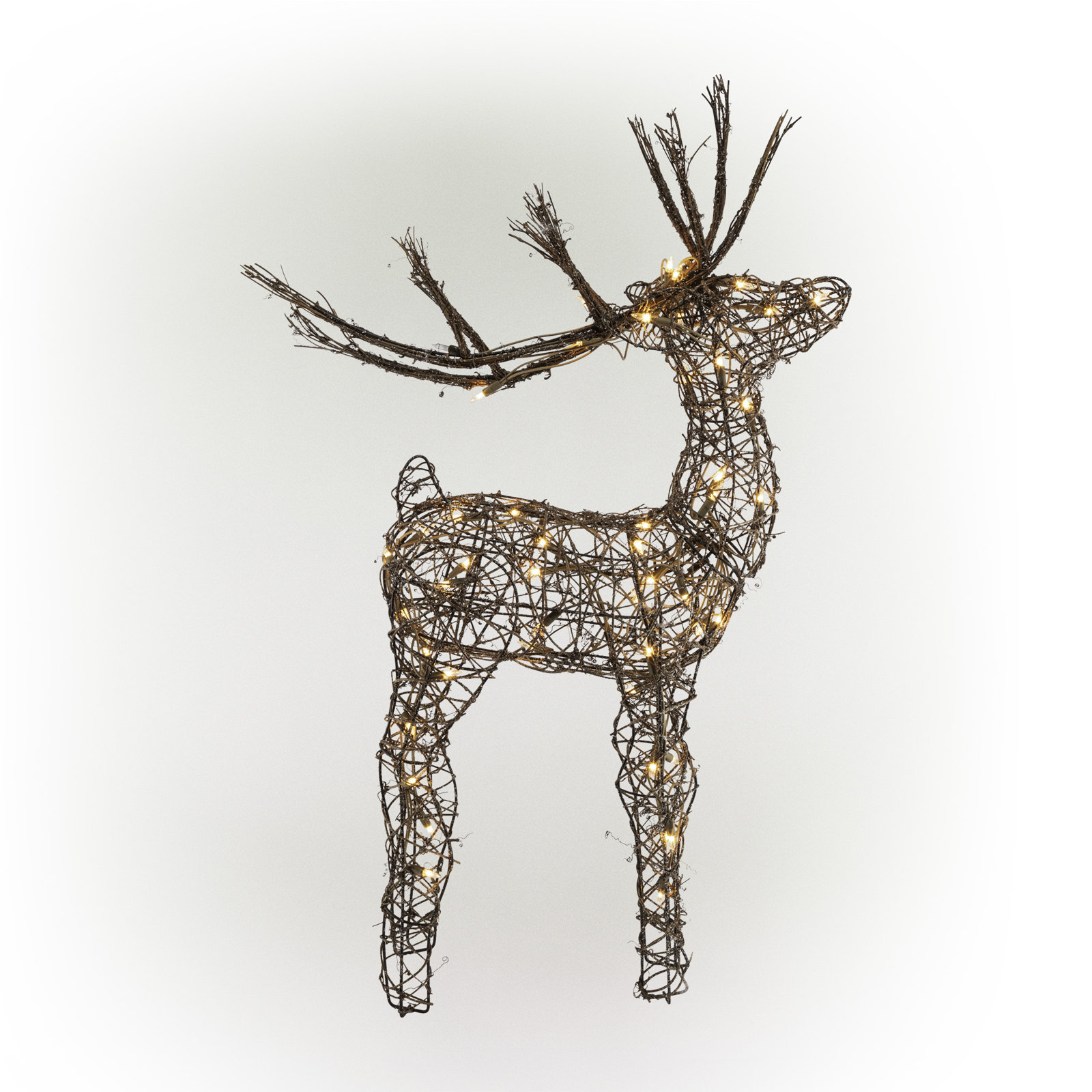 Reindeer Warm White LED Outdoor Holiday Figurine, Small
