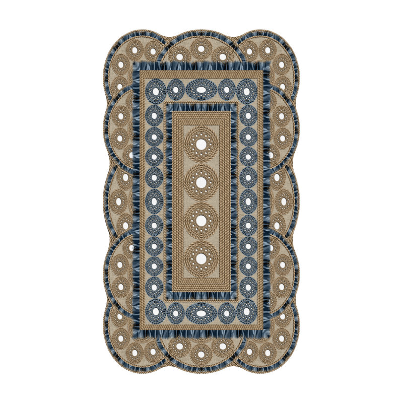 Washable Oriental Indoor Rug, Novelty 3'3" x 9'10"