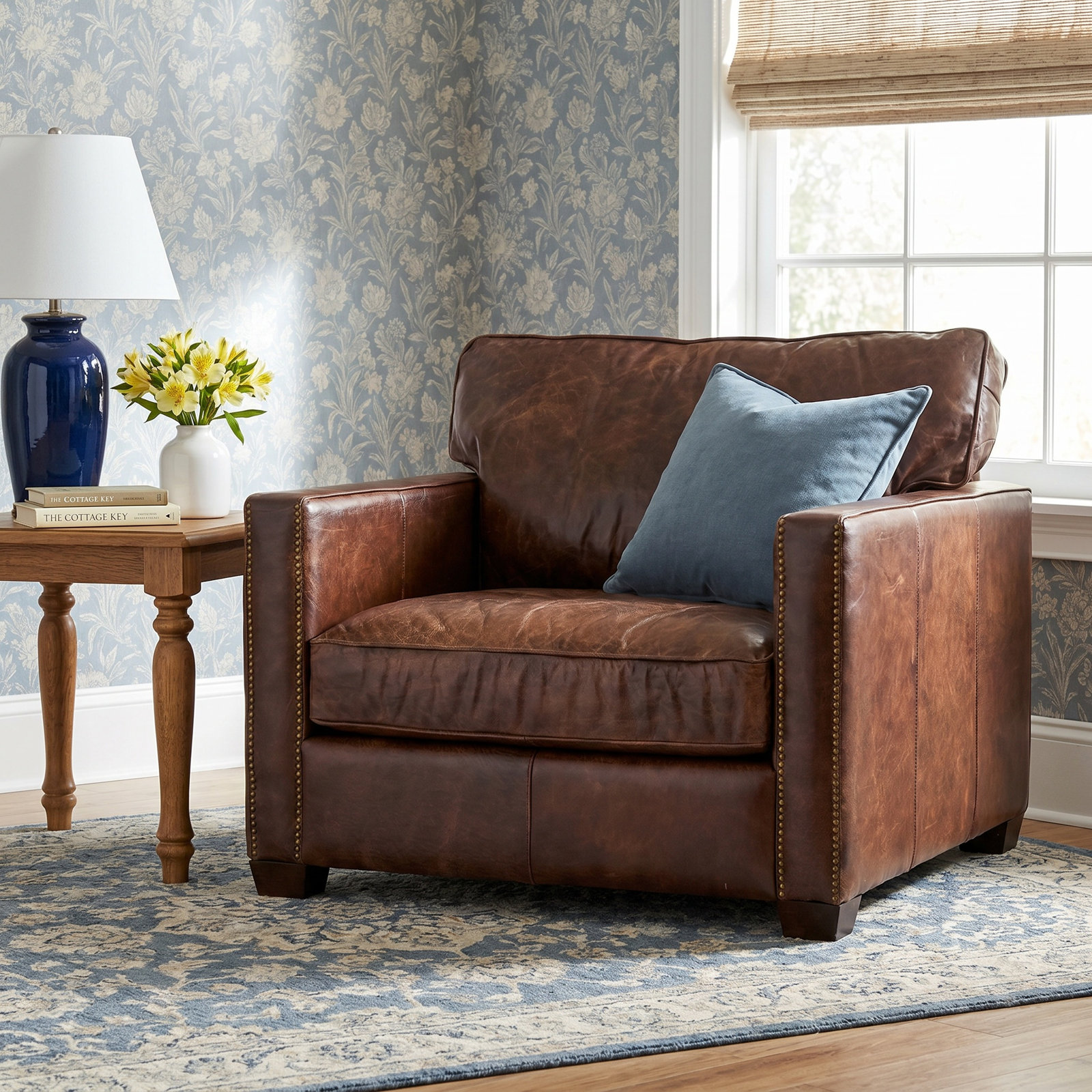 Tannum Genuine Leather Club Chair