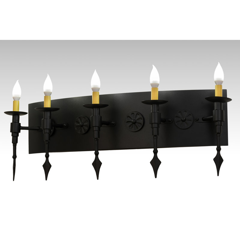 Rustic Lodge 5 - Light Candle Wall Light