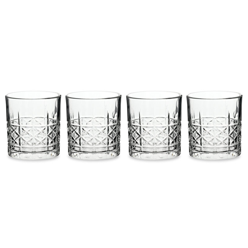 Waterside 4pk Diamond Tumbler Glassware