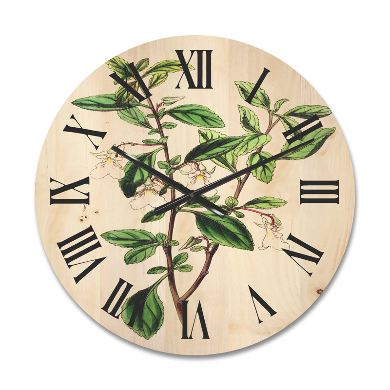 Horloge murale Leaves Plants, Moyenne
