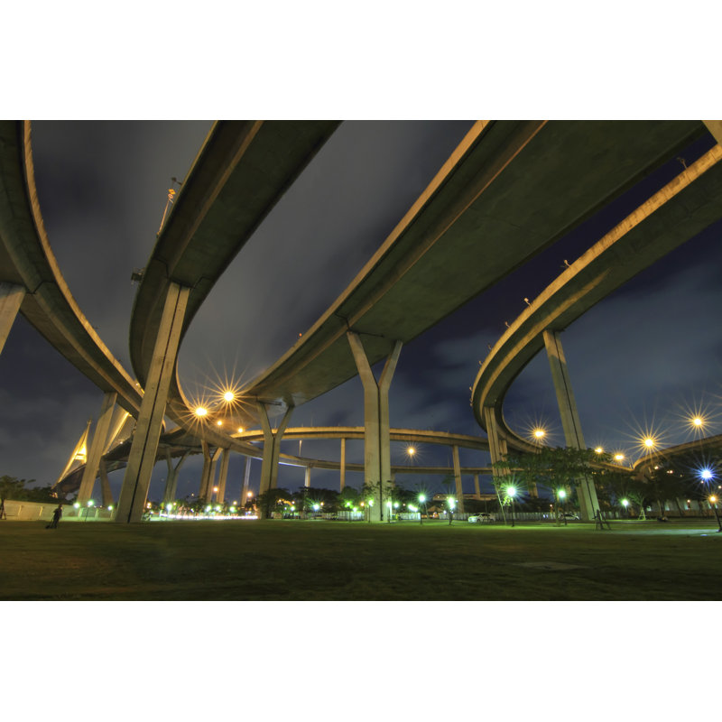 Under the Expressway 1 Piece Wrapped Canvas Wall Art, 81cm H x 122cm W