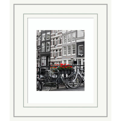 Raposo White Wood Picture Frame with Mat