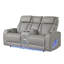 Masseur inclinable électrique 2 pièces Featherstone avec haut-parleur à DEL et Bluetooth en gris-806057167-1050210785