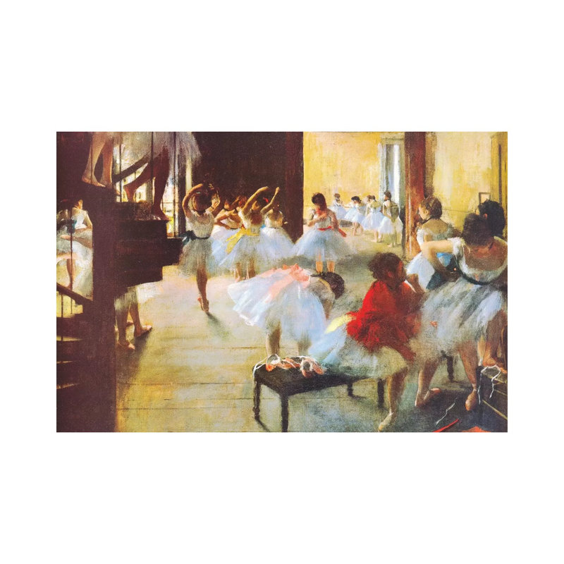 Ecole De Danse (Dance School) by Edgar Degas - Wrapped Canvas Print, 30.48cm H x 45.72cm W x 1.91cm D