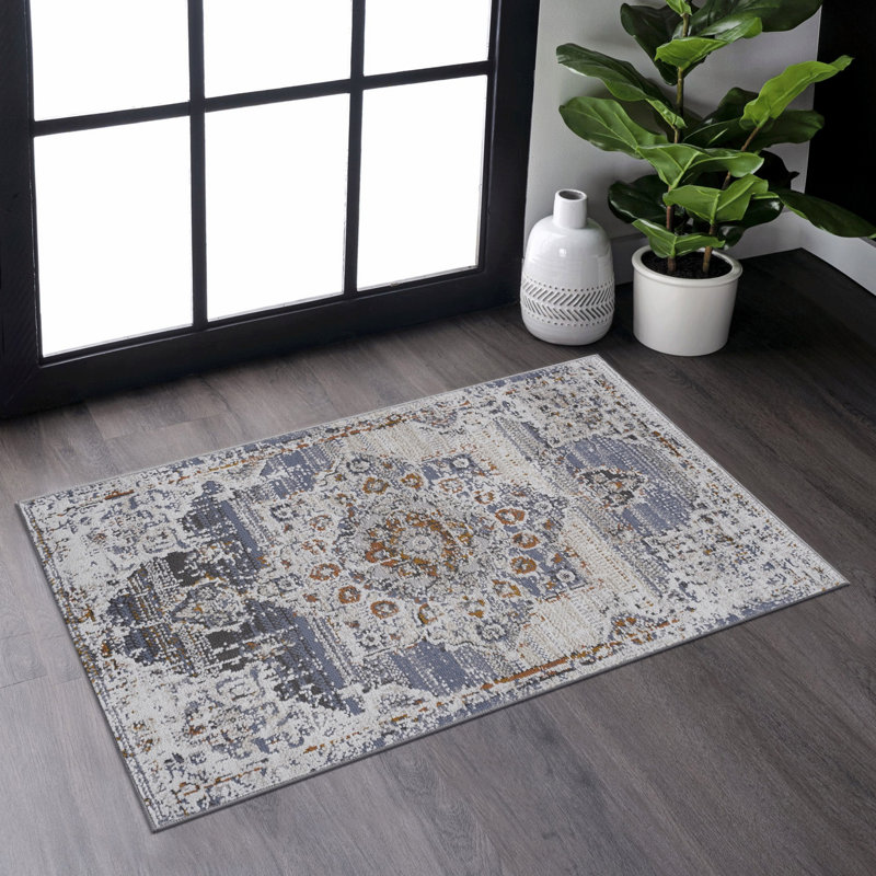 Indoor Rug, Machine Woven Area Rug For Living Room, Dining Room, Bedroom, Office, Rectangle 2' x 3'