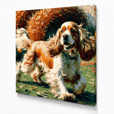 Dogs Cocker Spaniel Brown Canvas Wall Art