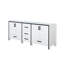 Meuble-lavabo double blanc l 72 po x P 22 po
