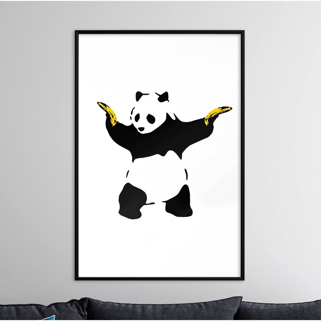 Gerahmter Grafikdruck Banksy Panda with Guns