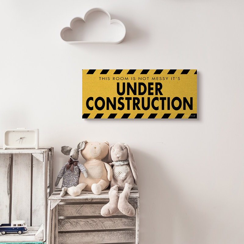 Illustration de la chambre en construction Abdriel Messy, Toile tendue, H 10 po x l 24 po x P 1,5 po