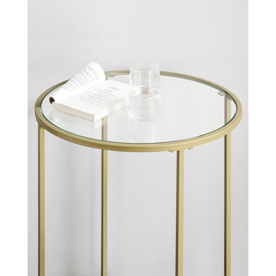 Deckland Glass Top End Table