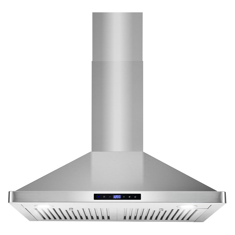 Cosmo 30 in. Vista Collection Ducted Wall Mount Range Hood, Touch Controls, LED Lights, Permanent Filters, Stainless Steel