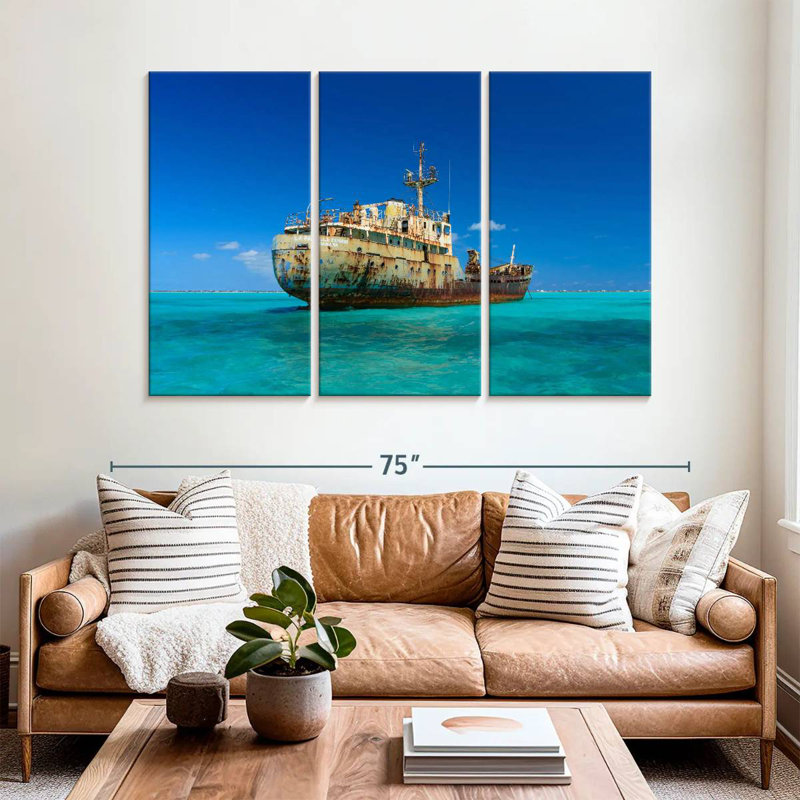 Mehar La Famille Express Shipwreck, 42" H x 65" W