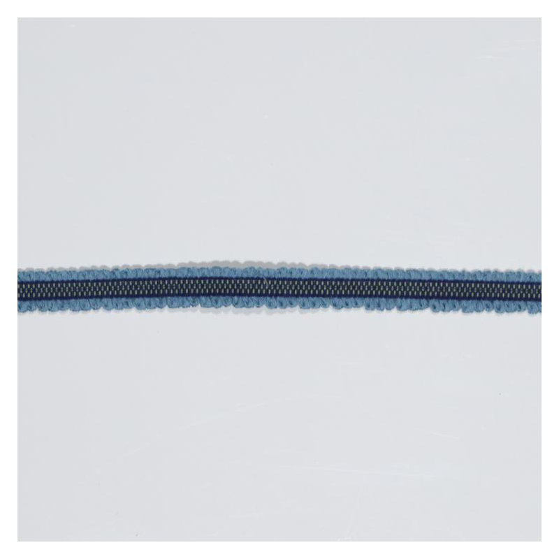 Tissu à rayures border, Aigue-marine