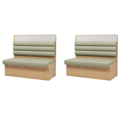 Banc rembourré en similicuir Light Luxury Modern