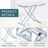 Multifunctional Folding Desk with Faux Marble Top & Adjustable Height