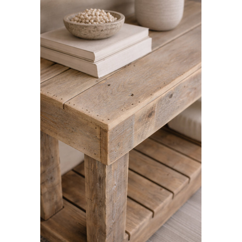 Console 60 po en bois de récupération naturel, Naturel, 60"