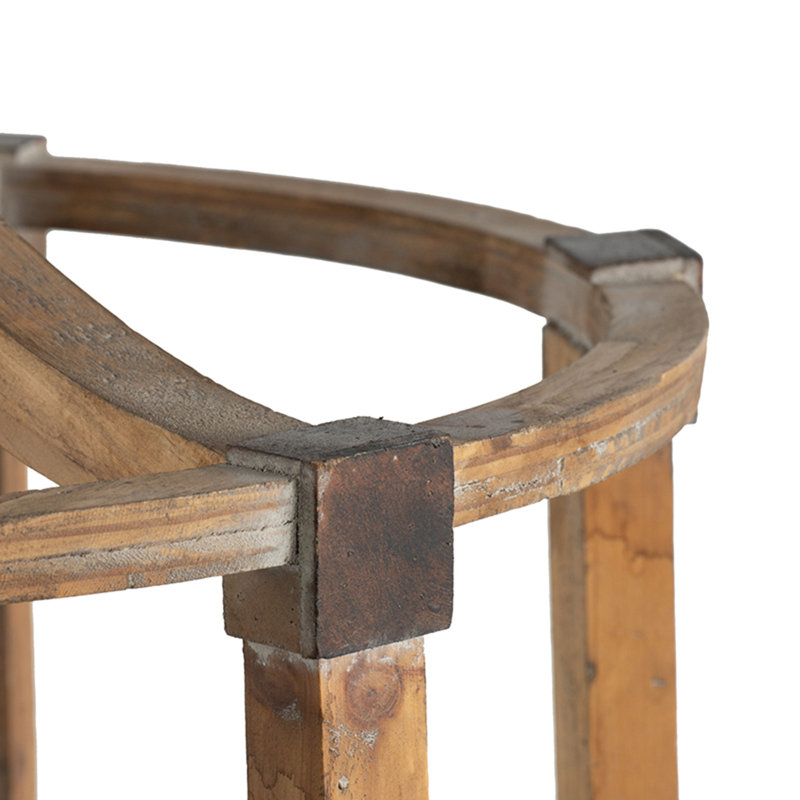 Lustre tambour en bois 3 lumières