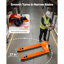 Pallet Jack, 3T Load Capacity, Manual Pallet Truck with 122L x 68.6W cm Forks for Material Handling, 85-180 mm Fork Lift Height Range, Suitable for Warehouse, Supermarket, Manufacturing