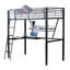 Twin Drawer Platform Loft Bed with Mattress with Bookcase with Desk with Trundle Bed with Shelves