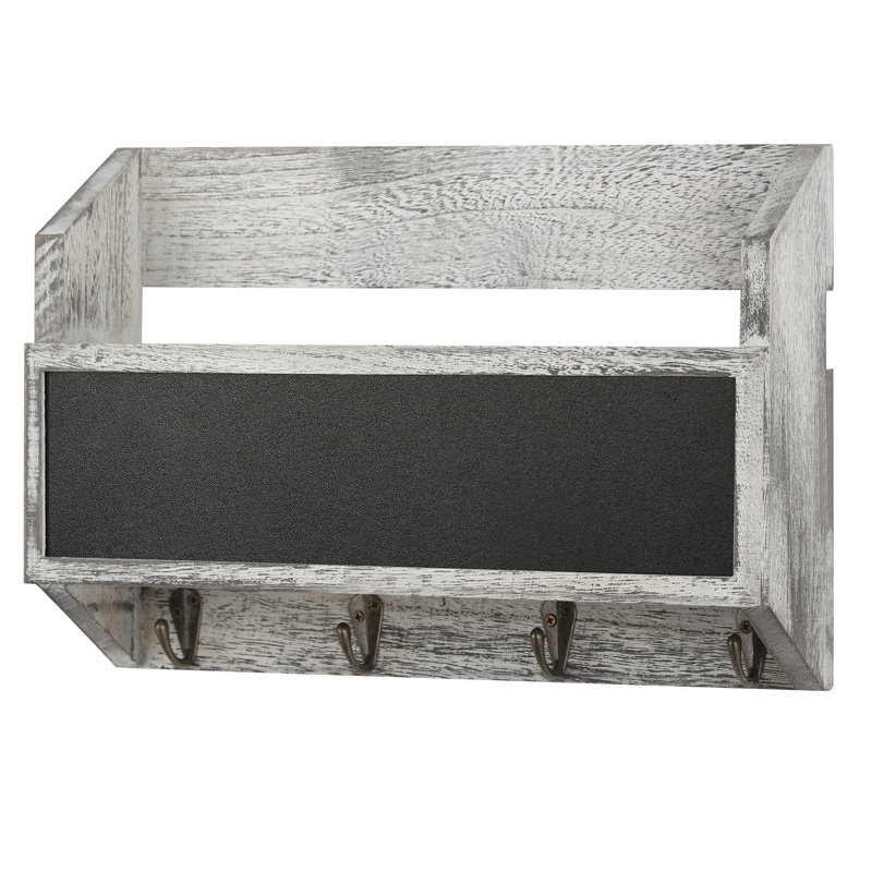 Blackboard Mail Slot Wall Hanger Gray
