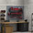 Power Tool Storage Rack With Surge Protection Power Strip And Charging Station