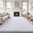 Solid Rug Soft Fluffy White Indoor Area Rug for Living Room Bedroom Nursery Kids Room-805677183-835077178