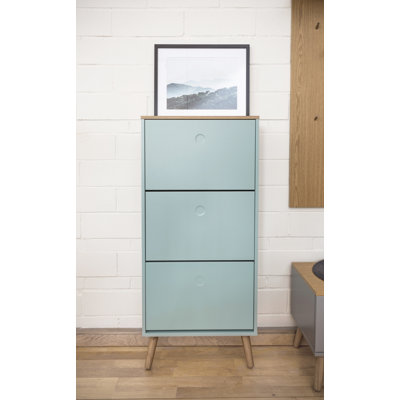 Armoire de rangement pour 18 paires de chaussures Rosman