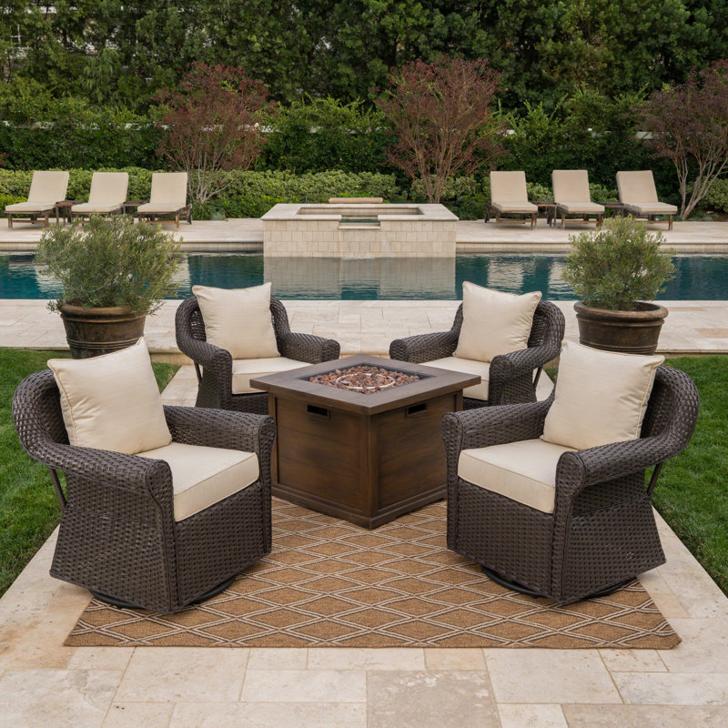 5 Piece Seating Group with Cushions