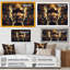 «Futuristic Golden Goddess III», reproduction sur toile-87371633-87371634
