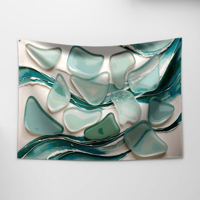 Nautical Beach glass Wall Tapestry