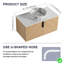 Meuble-lavabo 36 po avec lavabo d'art en céramique et dalle de pierre artificielle, porte à fermeture en douceur-2096408366