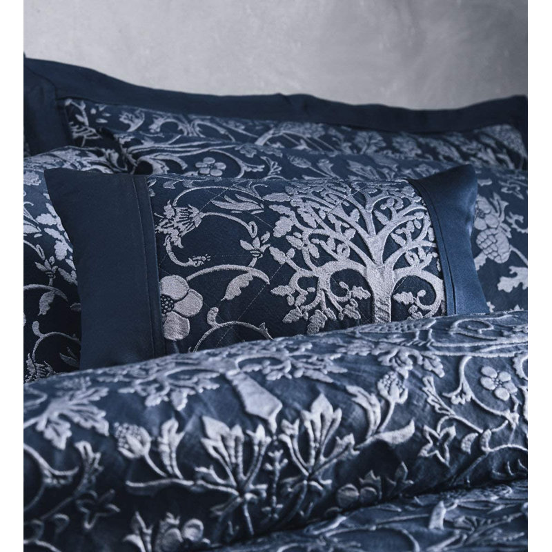 Forgan Blue 56 TC Duvet Cover Set, 200 x 200cm Duvet Cover + 2 Standard Pillowcases