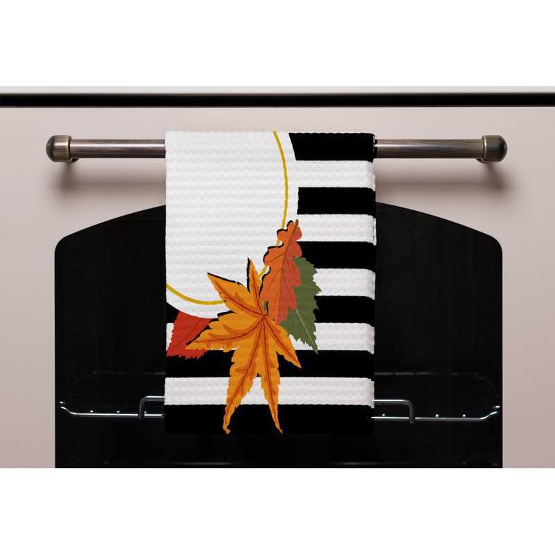 Cotton Stripe Waffle Tea Towel Kitchen Towel
