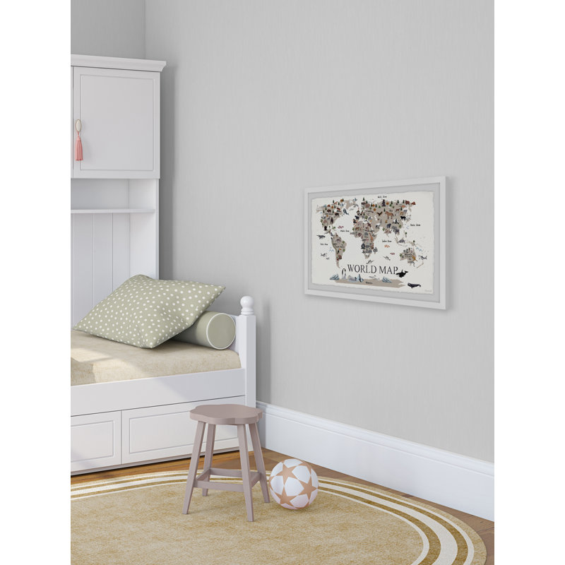 «Find the Animals», reproduction encadrée, H 30 po x l 45 po x 1,5 po