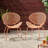 Powder-Coated Iron Chairs , Narrow Backrests, 25.5"D, Orange Retro Shell Chair  2 , Angled Legs, 24.07"W X 25.5"D