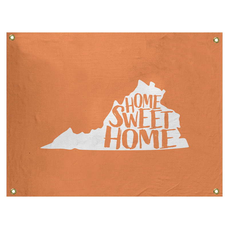 Tapisserie murale virginie virginie home, H 50 po x l 59 po, Orange