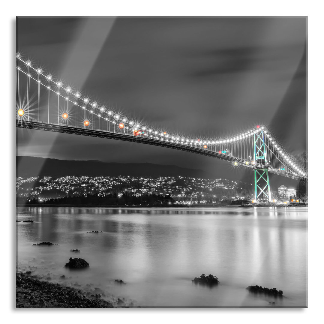 Glasbild Lions Gate Bridge in Vancouver