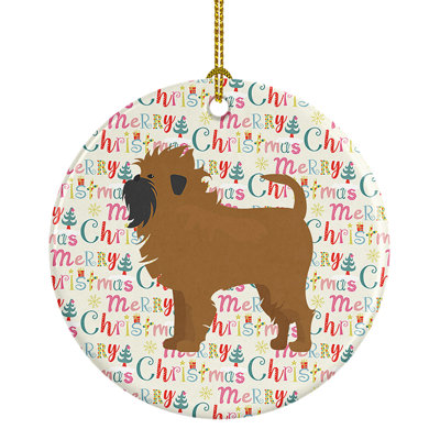 Ornement suspendu Affenpinscher Merry Christmas