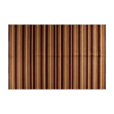 Tapis intérieur / extérieur brun HorizontalStripes