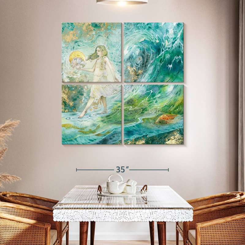 Kelan Wave Walker, 45" H x 45" W